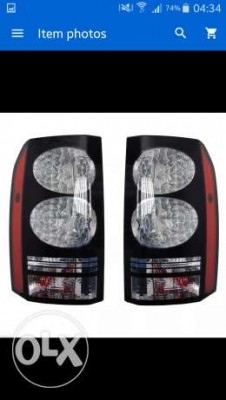 Land Rover Discovery 3 & 4 Rear Black LED Tail Light Lamps OEM