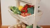 New Wheeled three tier wooden vegetable rack made from Treated Pine